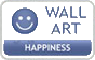 Wall art happines